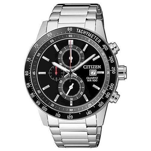 Image of Sporty Chronograph rustfri stål Quartz med Chronograph Herre ur fra Citizen, AN3600-59E